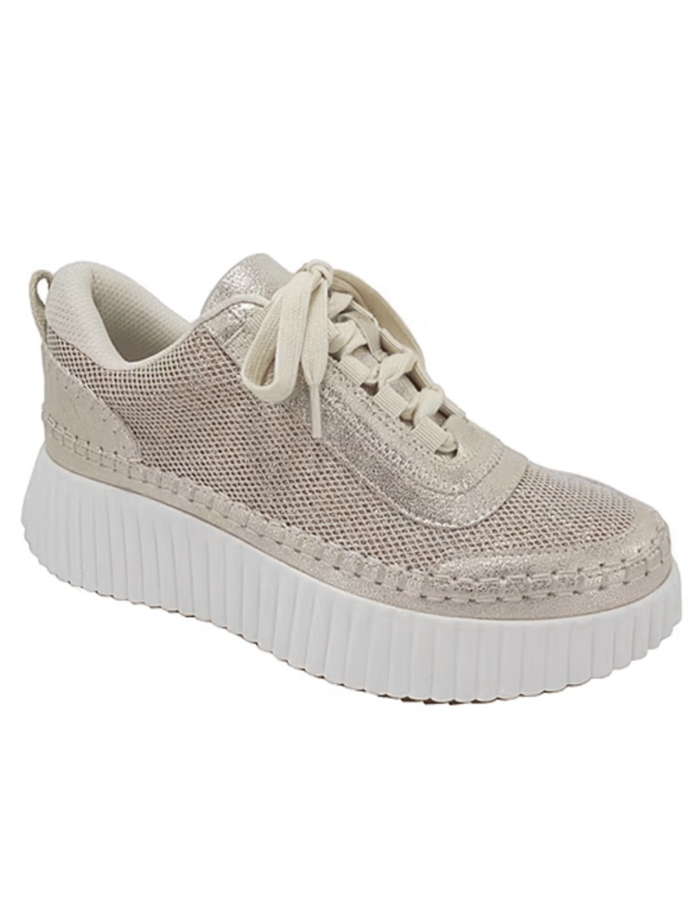 Jellypop DUCHESS Gold Metallic Platform Sneaker, 7